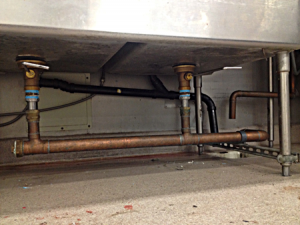 we handle commercial sink piping